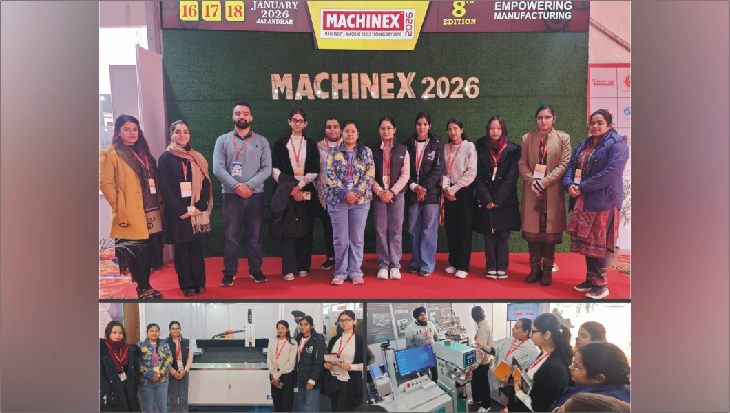 Machineaxe Nair HMV’s PG Department of Multimedia visited Machinex – 2026 Expo - Punjab ...